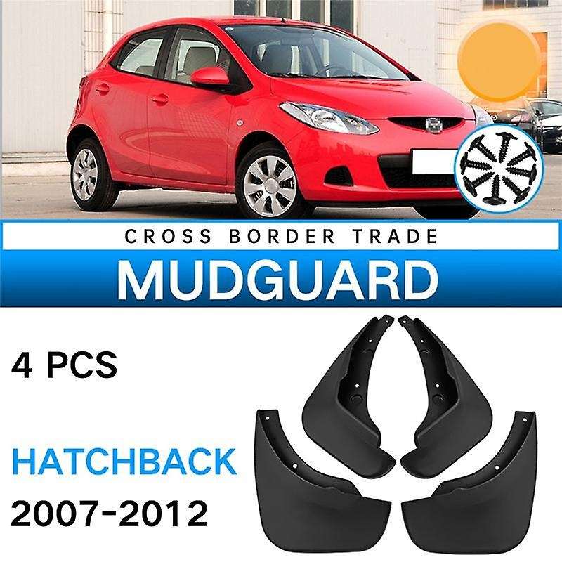 4pcs Mudflap for 2 Hatchback 2007-2012 Fender Mud Flaps Guard Splash Flap Mudguard Accessories
