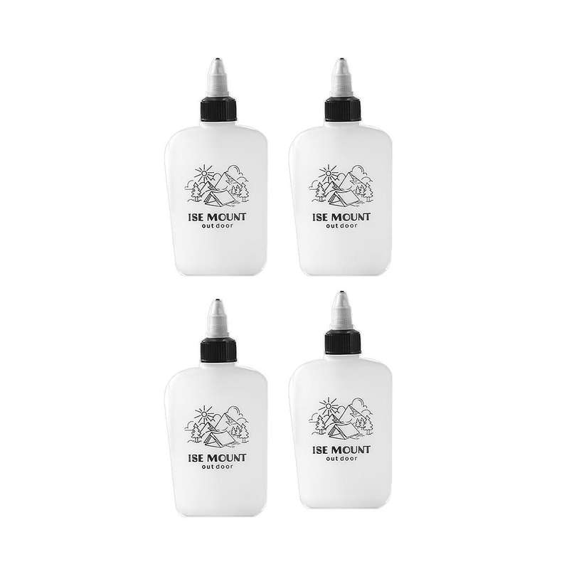 4Pcs Outdoor Portable Oil Bottles Camping Seasoning Bottles with Twist Top Cap Sealed Picnic BBQ Oi