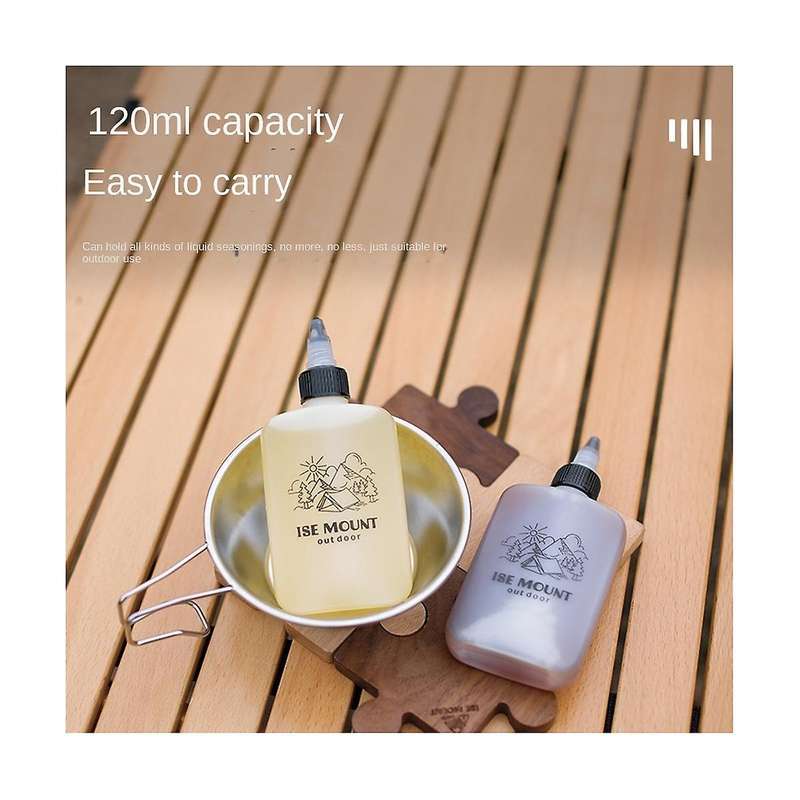 4Pcs Outdoor Portable Oil Bottles Camping Seasoning Bottles with Twist Top Cap Sealed Picnic BBQ Oi