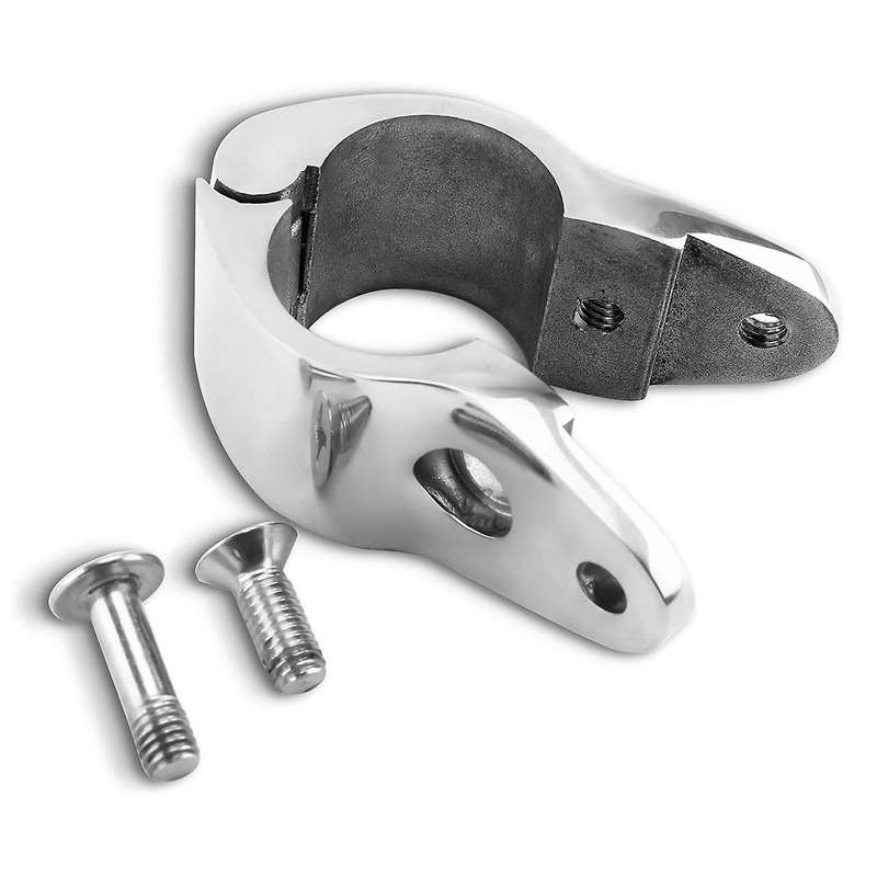 4Pcs of 316 Stainless Steel Bimini Top Hinge Rail Mount 1 Boat Bimini Top Hinged Jaw Slide Rail Moun
