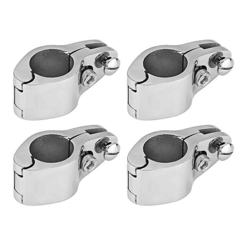 4Pcs of 316 Stainless Steel Bimini Top Hinge Rail Mount 1 Boat Bimini Top Hinged Jaw Slide Rail Moun