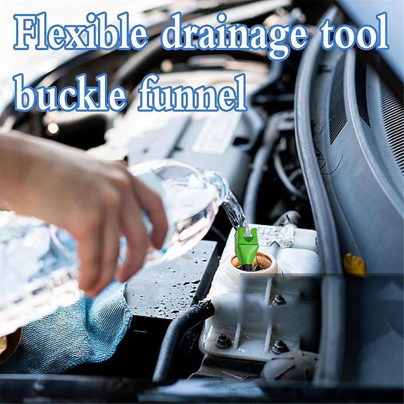 4pcs Oil Filling Funnel Multi-function Pour-free Funnel Snap-on Funnel Is Suitable for Automobile O