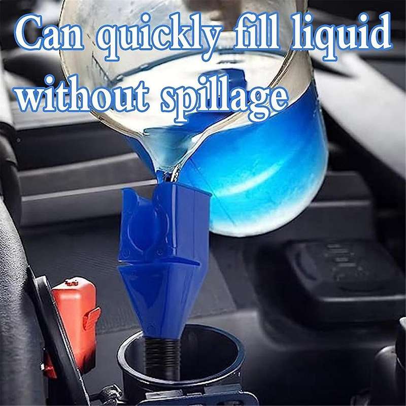 4pcs Oil Filling Funnel Multi-function Pour-free Funnel Snap-on Funnel Is Suitable for Automobile O