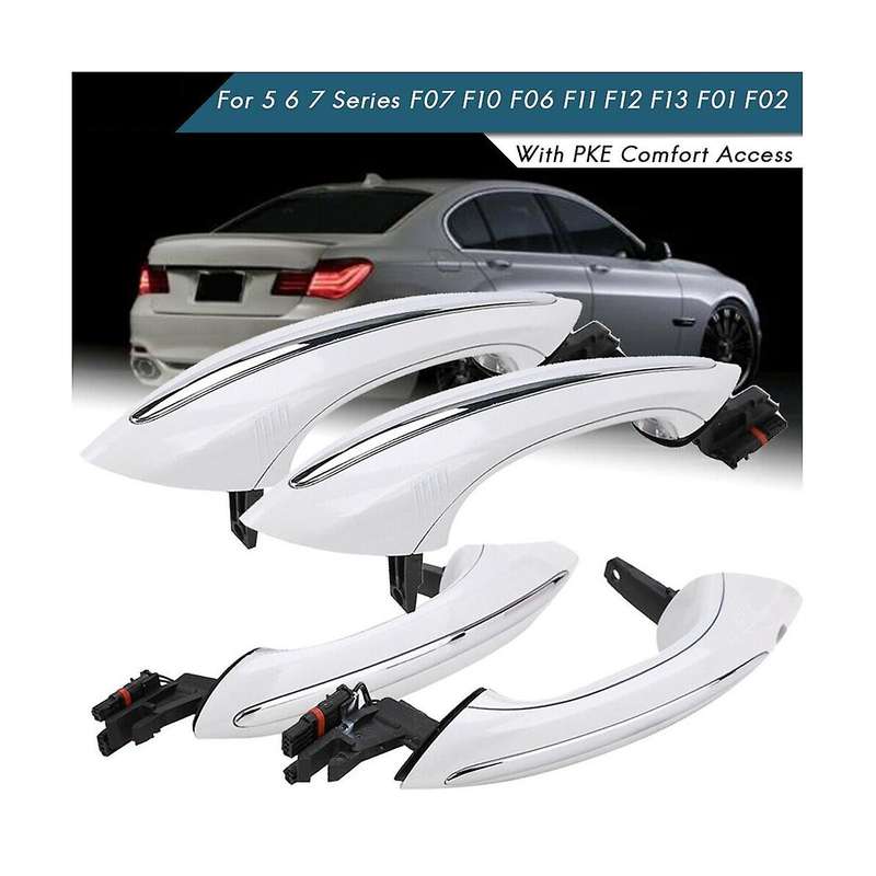 4pcs Outside Door Handle Puller Set Inductive Smart Key for 5 6 7 Series F07 F10 F11 F06 F12 F13 F01