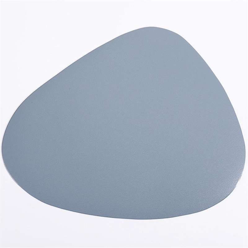 4pcs Placemats for Table Waterproof Non- Coaster Leather Place Kitchen Accessories,black
