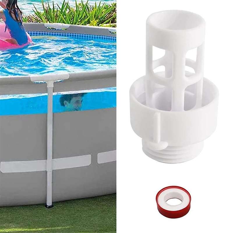 4PCS Pool Drain Connector Adapter for 10184 Hose Adapter Round Swimming Pool Pool Parts Drain Adapt