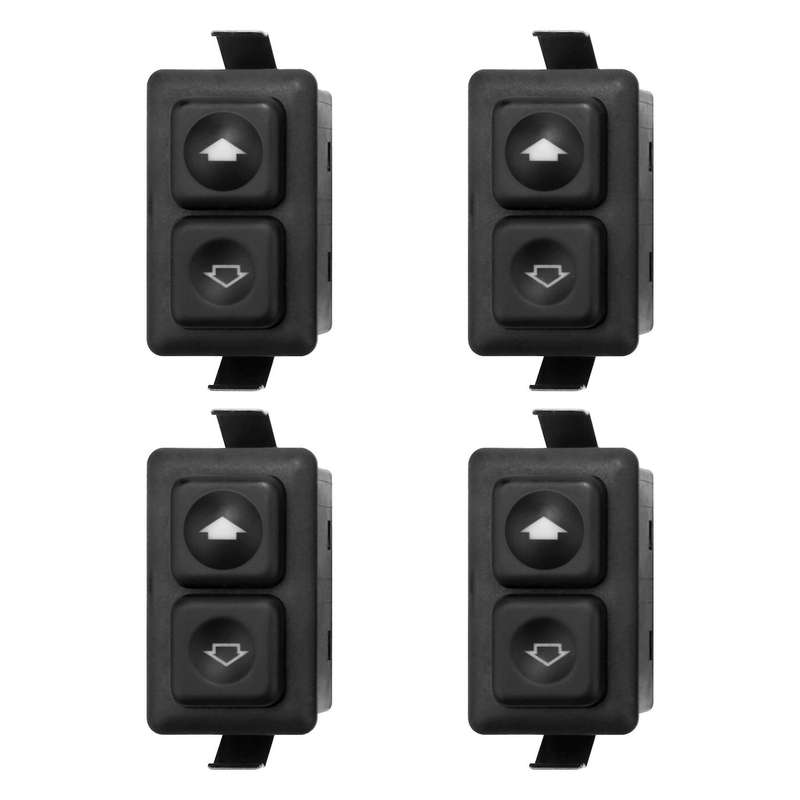 4pcs Power Window Sunroof Switch Illuminated for Bmw E30 E24 E28 From 09/1986 61311381205 / 61 31 1