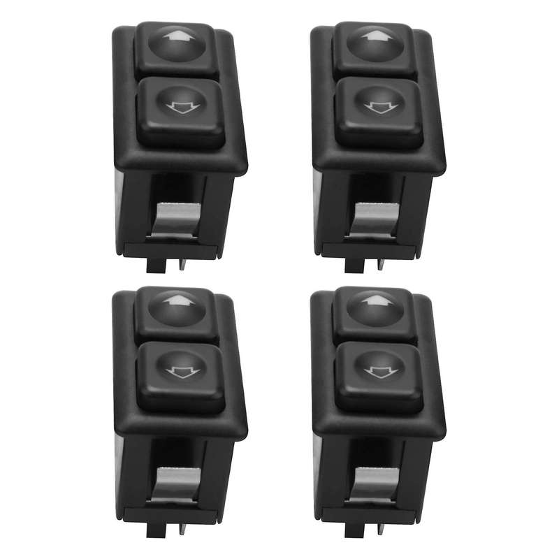 4pcs Power Window Sunroof Switch Illuminated for Bmw E30 E24 E28 From 09/1986 61311381205 / 61 31 1