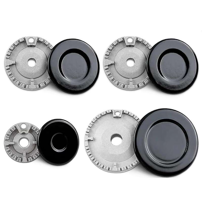 4Pcs Portable Gas Stove Burner Replacement - Surface Burner Head Replacement Stove Range Gas Burners