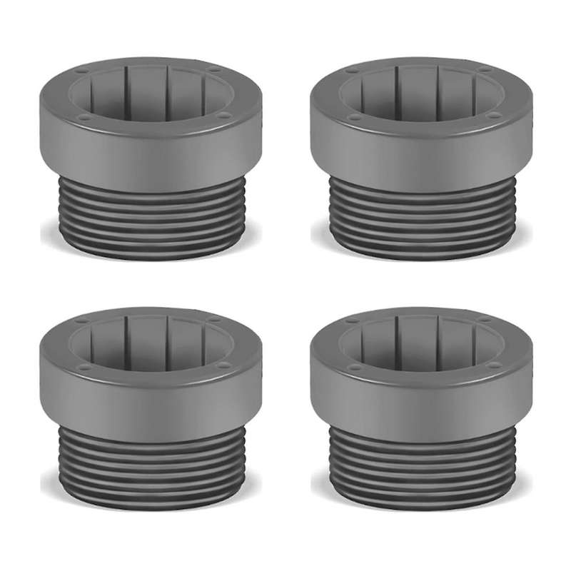 4Pcs Pool Umbrella Stabilizer Adapter Threaded Adapter Sleeves Pool Umbrella Stable Adapter Umbrella