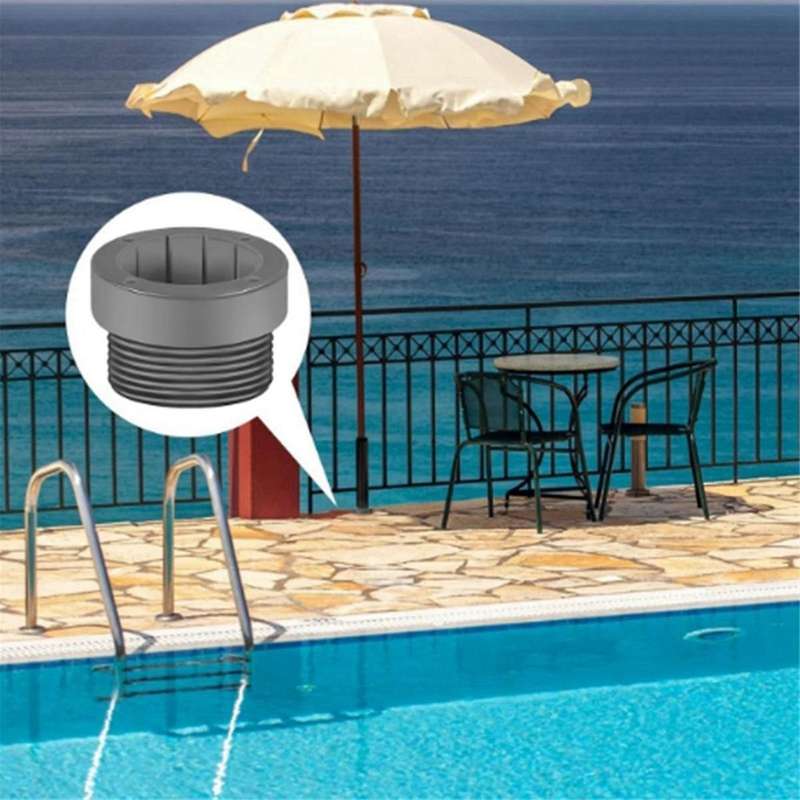 4Pcs Pool Umbrella Stabilizer Adapter Threaded Adapter Sleeves Pool Umbrella Stable Adapter Umbrella