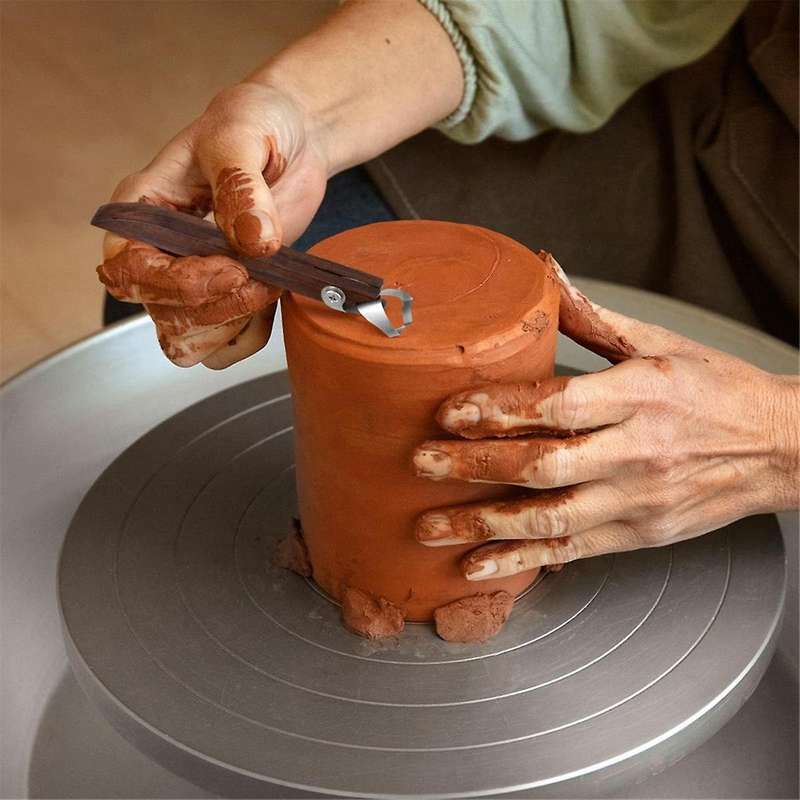4Pcs Pottery Handle Making Tools, Sculpture Scraper Pottery Carving Tool, Pottery Trimming Tools, Cl