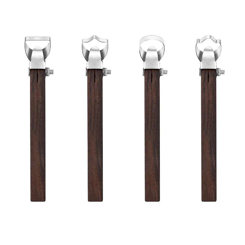 4Pcs Pottery Handle Making Tools, Sculpture Scraper Pottery Carving Tool, Pottery Trimming Tools, Cl