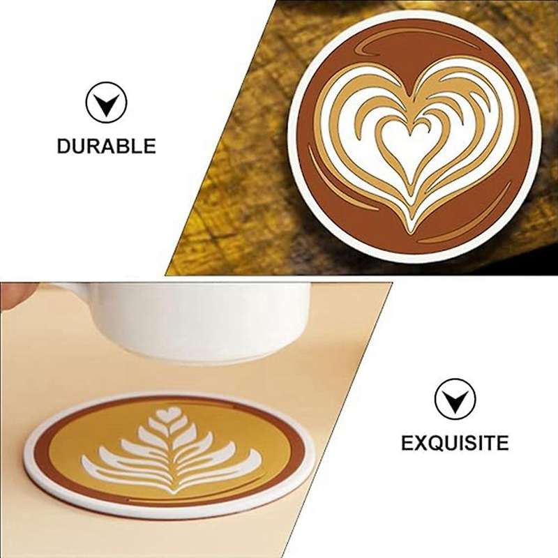 4pcs Pull Flower Coaster, Floral Cup , Anti- Skid Coaster, Silicone Pot Holders, Pans Mats, Insulat