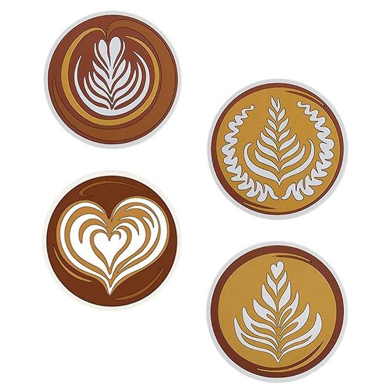 4pcs Pull Flower Coaster, Floral Cup , Anti- Skid Coaster, Silicone Pot Holders, Pans Mats, Insulat