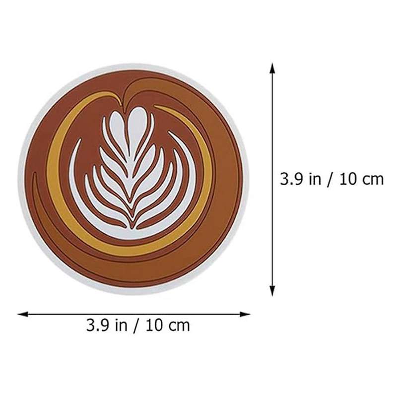 4Pcs Pull Flower Coaster, Floral Cup , Anti- Skid Coaster, Silicone Pot Holders, Pans Mats, Insulati