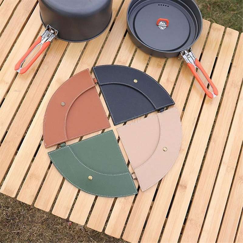 4PCS PU Leather Coffee Filter Paper Storage Bag for Coffee Dripper Waterproof Coffee Filters Holder