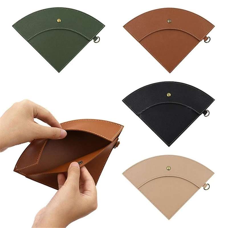 4PCS PU Leather Coffee Filter Paper Storage Bag for Coffee Dripper Waterproof Coffee Filters Holder