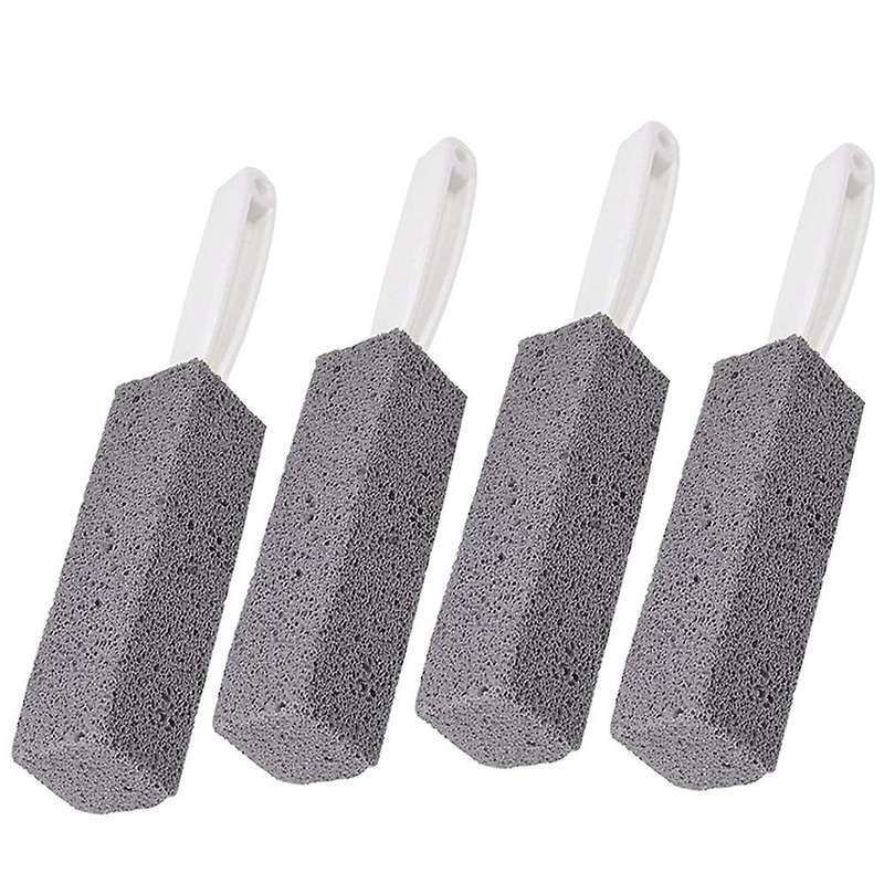 4Pcs Pumice Cleaning Stone with Handle Toilet Cleaning Tool for Grill Kitchen Bath Pool Household Cl