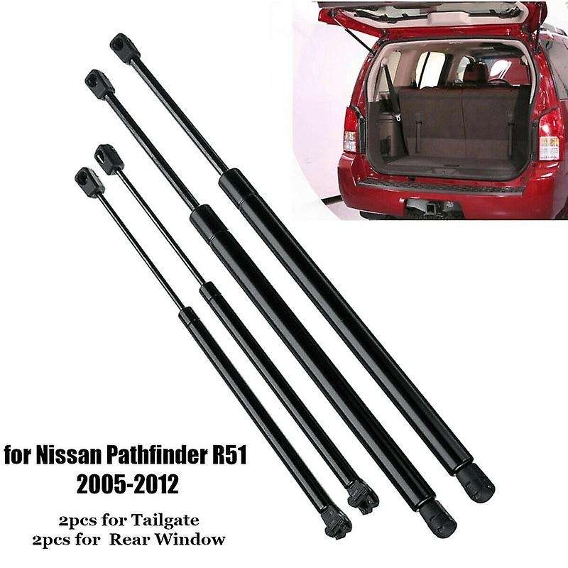 4Pcs Rear Window+ Boot Gas Support for R51 2005-2012
