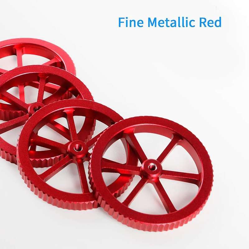 4Pcs Red Aluminum Hand Twist Leveling Nut & 4Pcs Heatbed Silicone Leveling Column Mounts for 3 for 3