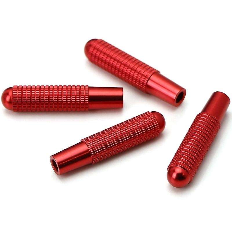 4Pcs Red Aluminum Alloy Bolt-on Replace Door Lock Knobs Compatible for C E S GLC Class(W205 W213 X20