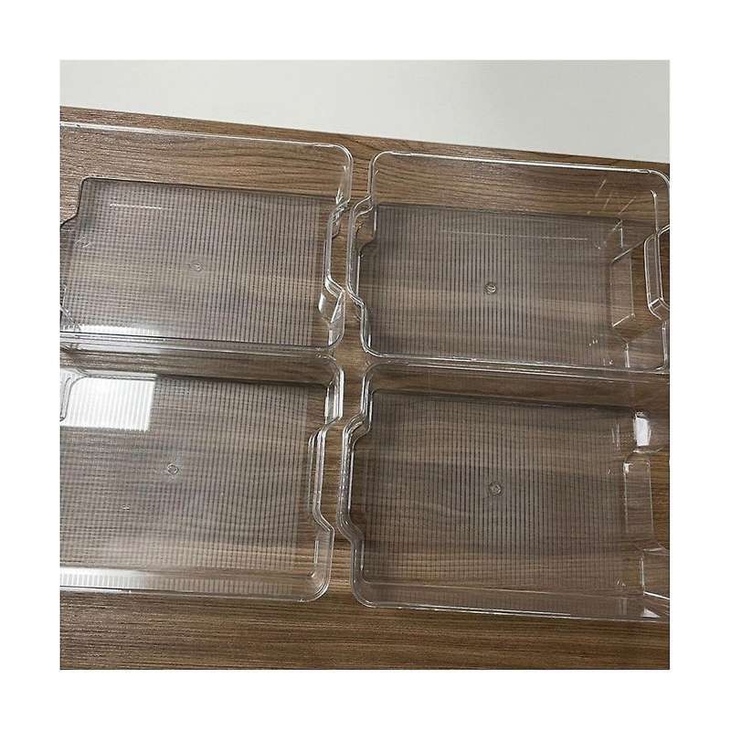 4pcs Refrigerator Organizer Bins Clear Plastic Bins for Freezer, Kitchen Cabinet, Pantry Organizati