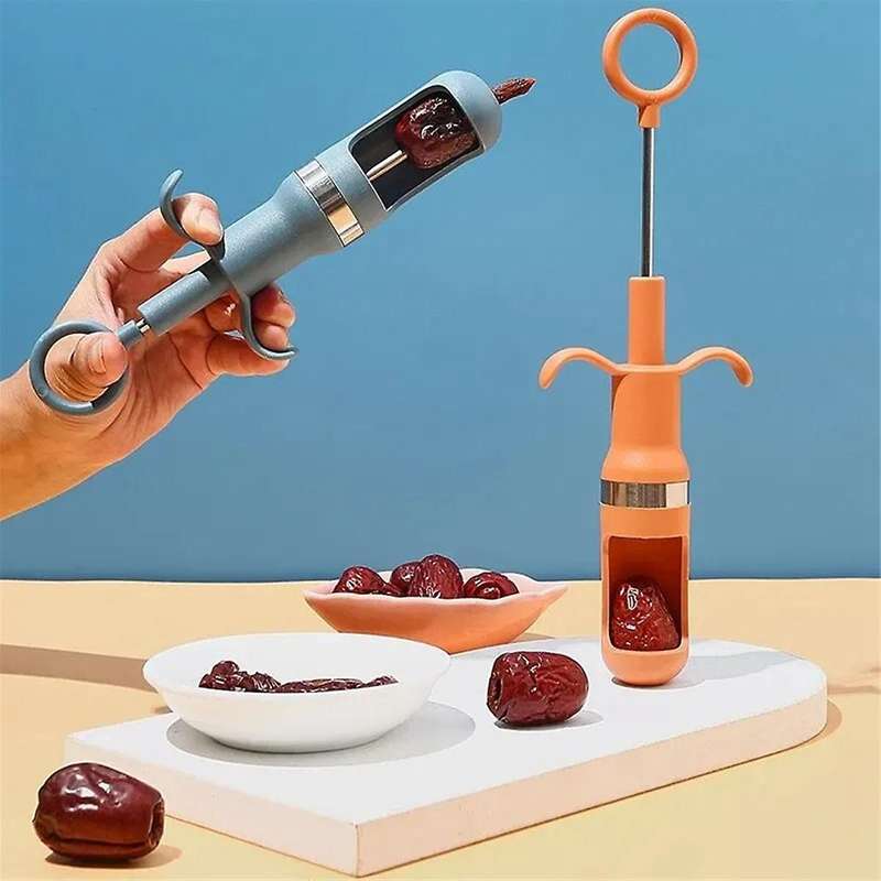 4PCS Red Date Corer Fruit Corer Fruit Core Remove Tool Kitchen Gadget Jujube Pitter Cherry Corer