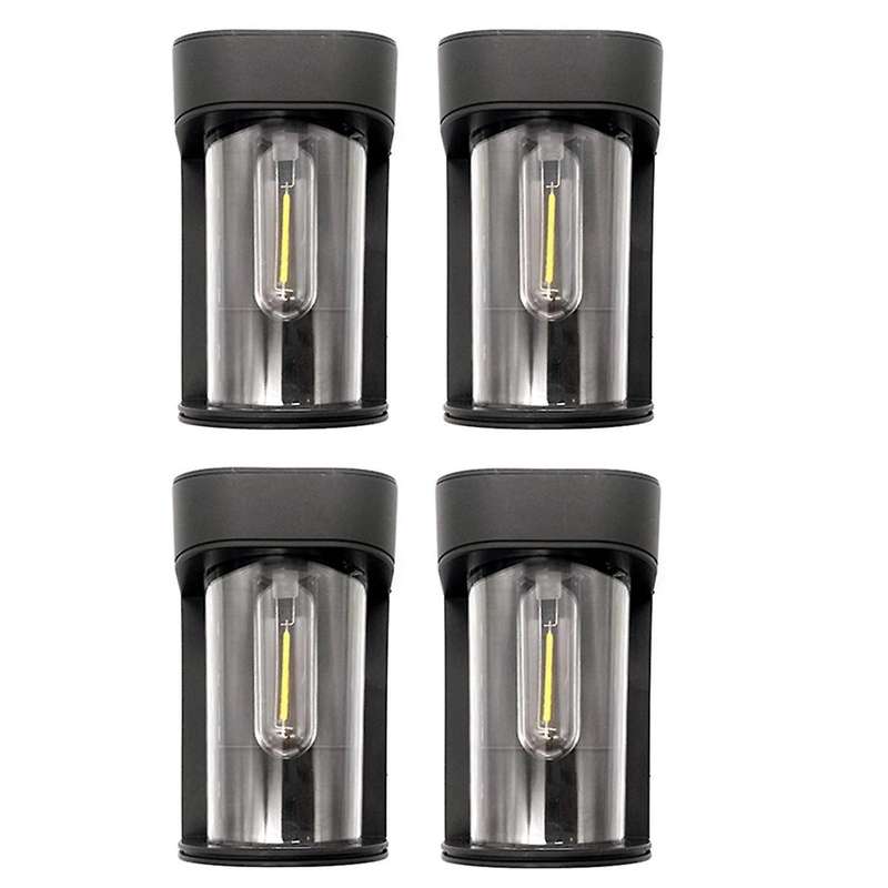 4pcs Retro Solar Garden Lamp Outdoor Ip44 Waterproof Lamp Solar Warm White Waterproof Garden Lamp