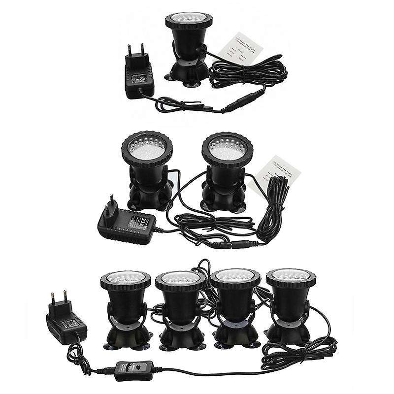 4Pcs Rgb Led Underwater Spotlight Waterproof Ip68 Underwater Color Spotlight 7 Colors Change Swimmin