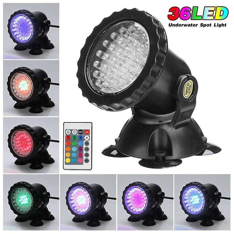 4Pcs Rgb Led Underwater Spotlight Waterproof Ip68 Underwater Color Spotlight 7 Colors Change Swimmin