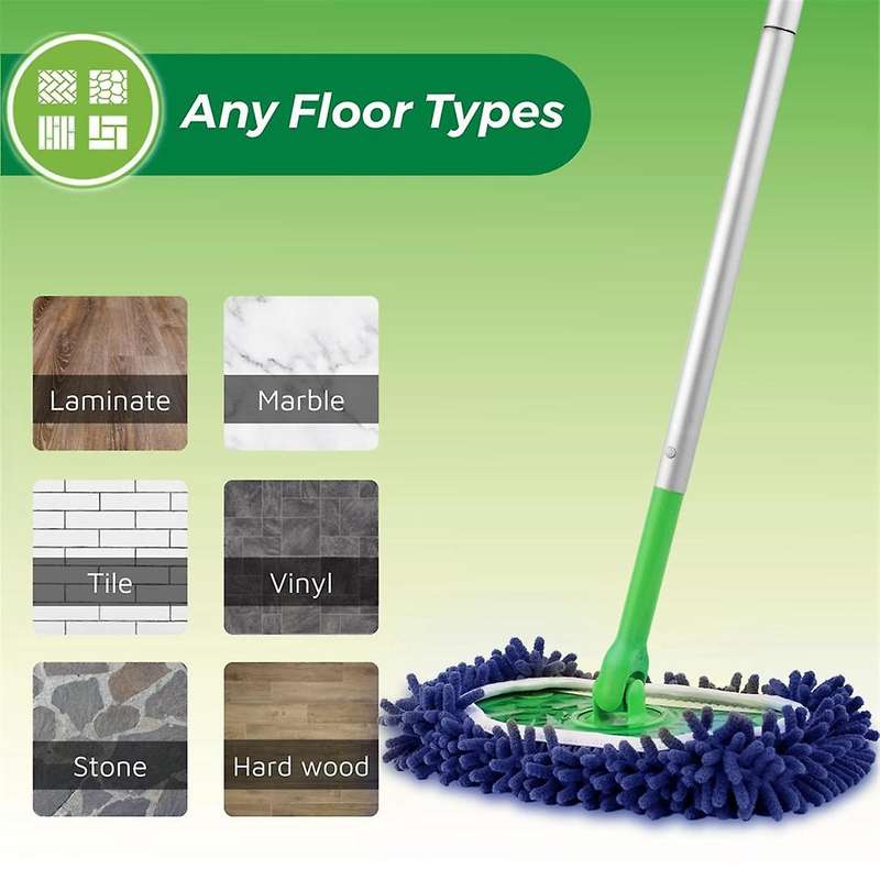 4PCS Reusable Cleaning Pad for Sweeper Mops Home Cleaning Refill Pad Wet&Dry Mopping Microfiber Mop