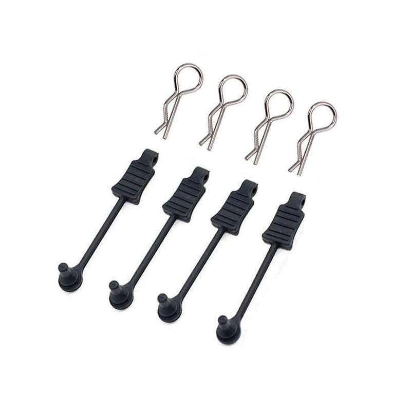 4pcs Rubber Body Clip Retainer Shell Fixed Buckle Lock Ar390178 for Arrma 1/7 Limitless Mojave 1/8