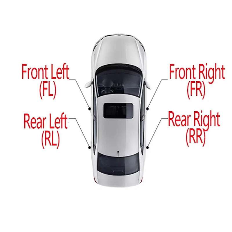 4pcs Roof Rack Rail End Cover Trim Shell for Land Cruiser 63491-60060 63492-60060 63493-60070 63494-
