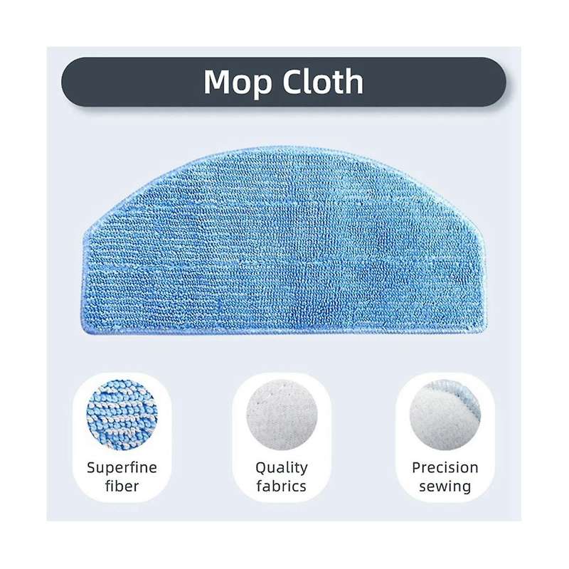 4Pcs Robot Vacuum Mop Pads Wipes Fit for G8000/G8000Pro Robotic Vacuum Cleaner
