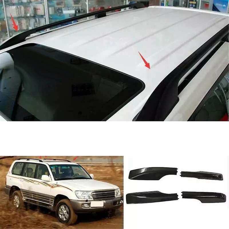 4pcs Roof Rack Rail End Cover Shell for Land Cruiser 1998-2007 63491-60060 63492-60060 63493-60070 6