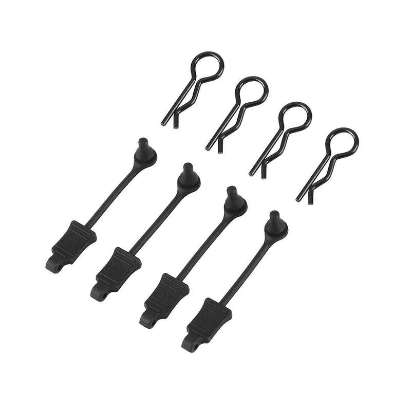 4pcs Rubber Body Clip Retainer Shell Fixed Buckle Lock Ar390178 for Arrma 1/7 Mojave Limitless 1/8
