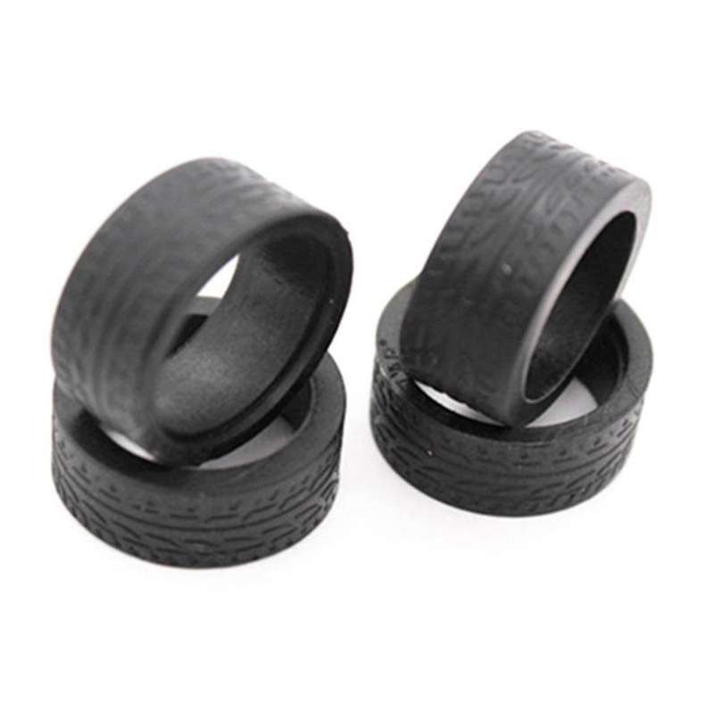 4Pcs Rubber Tyre Tires Wheel for Wltoys K969 K989 P929 Iw04M Awd Iw02 Mini-Z Mini-D Mini-Q 1/28 RC