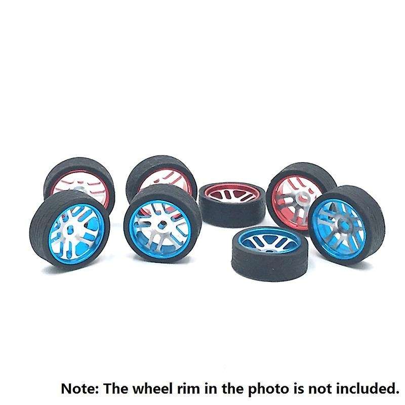 4Pcs Rubber Tyre Tires Wheel for Wltoys K969 K989 P929 Iw04M Awd Iw02 Mini-Z Mini-D Mini-Q 1/28 RC