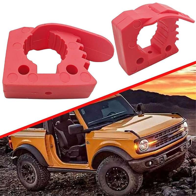 4PCS Rubber Clamp Shovel Holder Quick-Release Clamp Mount Bracket for Off-Road Vehicles Hunting Truc