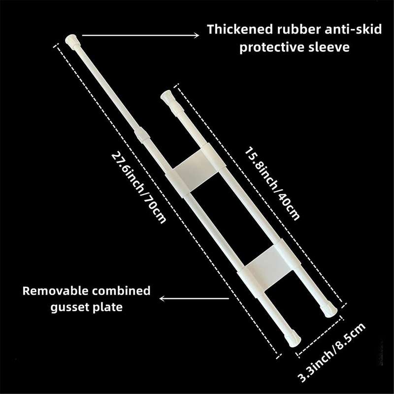 4pcs Rv Refrigerator Bars Adjustable Rv Fridge Tension Bars Rv Fridge Bars for Holding Food Drinks R