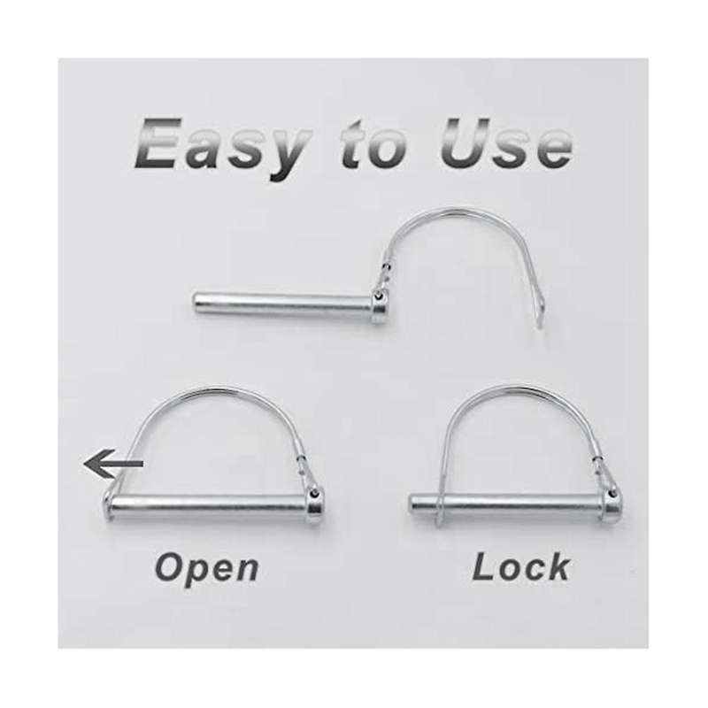 4Pcs Shaft Locking Pin, Safety Coupler Pin Trailer Coupler Pin for Trailers Lawn Garden, Hardware Pi