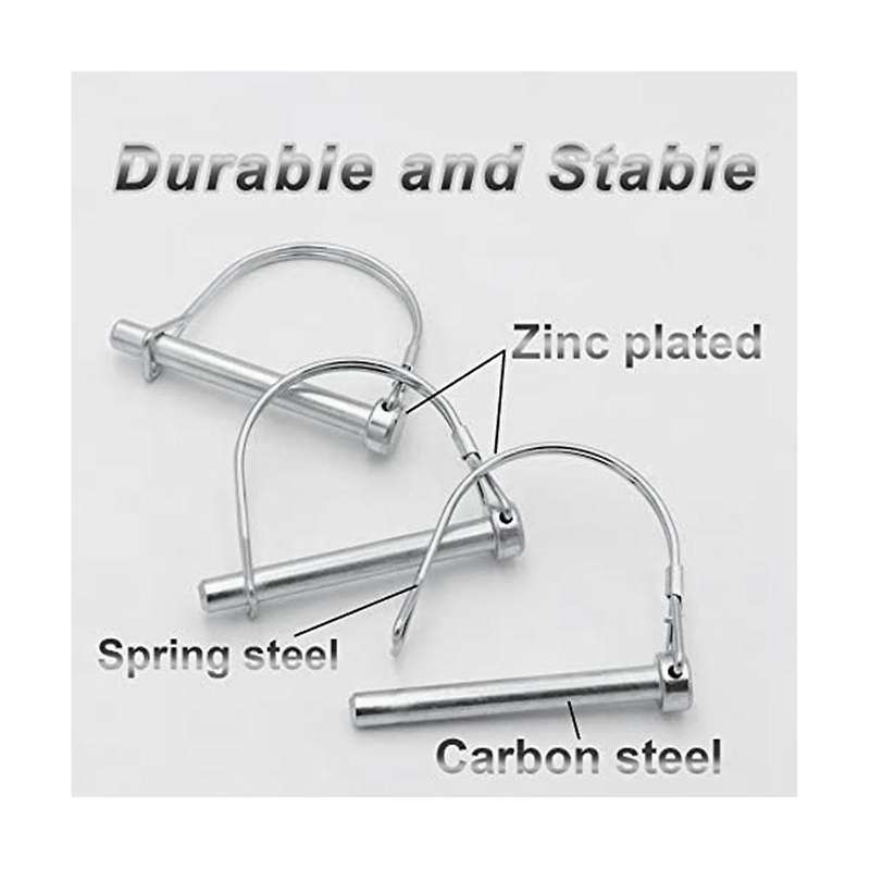 4Pcs Shaft Locking Pin, Safety Coupler Pin Trailer Coupler Pin for Trailers Lawn Garden, Hardware Pi