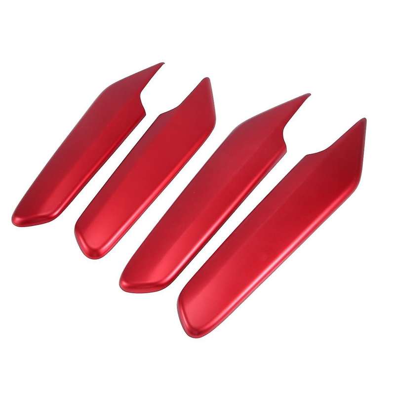 4pcs Side Window Switch Cover Strip Trim Decor for 11th 2022 2023 Red Interior Accessories