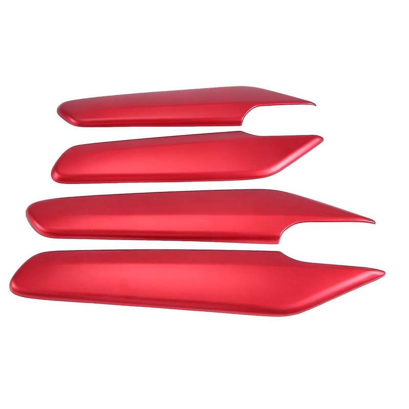 4pcs Side Window Switch Cover Strip Trim Decor for 11th 2022 2023 Red Interior Accessories