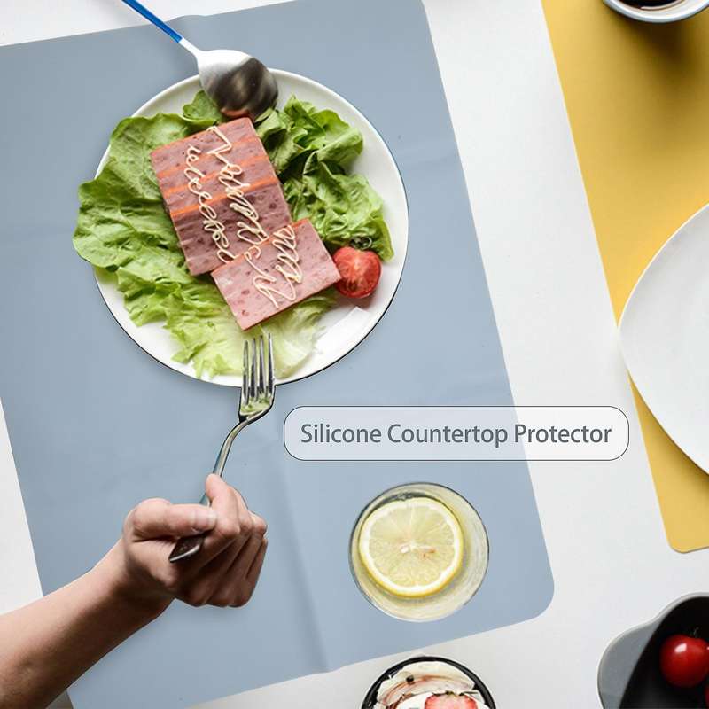 4Pcs Silicone Mats for Kitchen Counter, Large Countertop Protector 16X12inch,Nonskid Heat Resistant