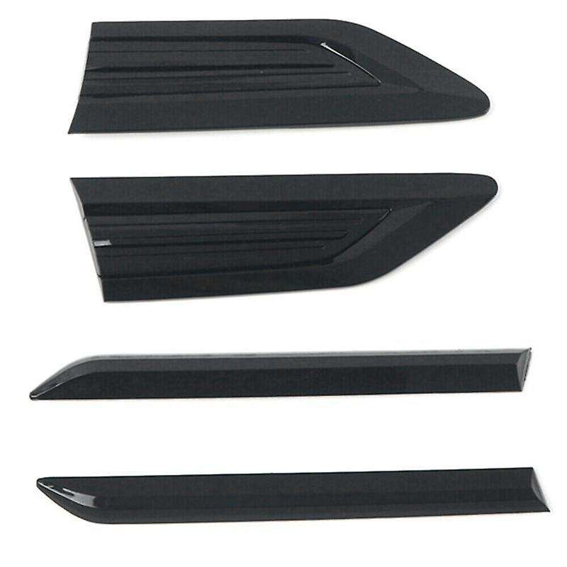 4pcs Side Wing Emblem Cover Trim Stickers Car Exterior Styling Side Wing for  2017 2018 2019