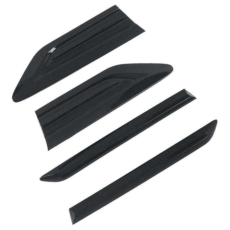 4pcs Side Wing Emblem Cover Trim Stickers Car Exterior Styling Side Wing for  2017 2018 2019