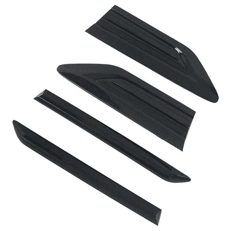 4pcs Side Wing Emblem Cover Trim Stickers Car Exterior Styling Side Wing for  2017 2018 2019