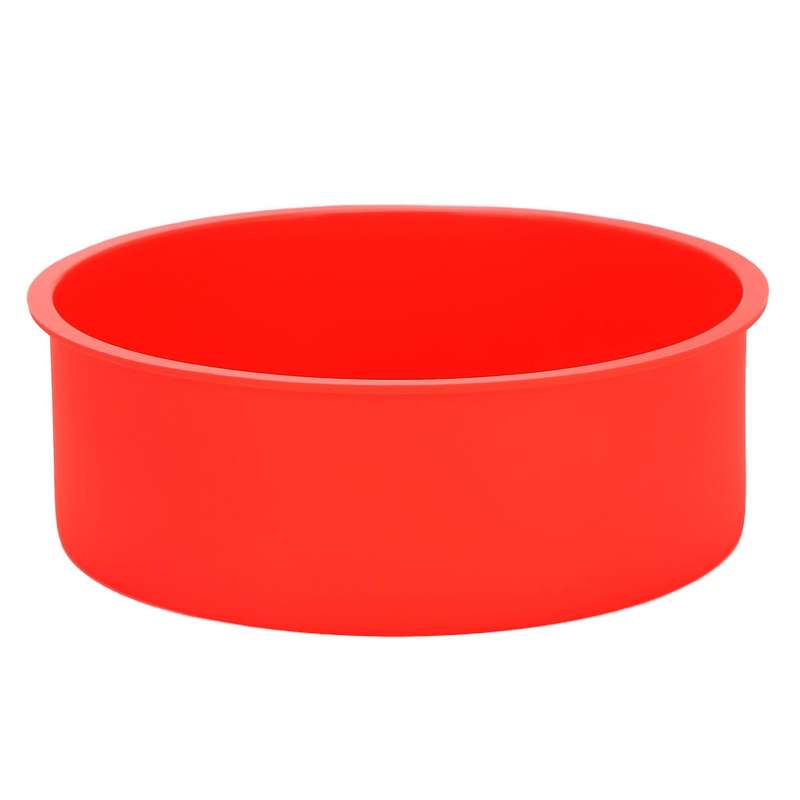 4pcs Silicone Cake Moulds Tins Round Set, Red and Blue Round Cake Non-stick Baking Mould Bakeware T